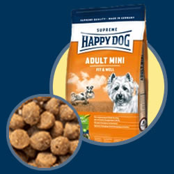 Хэппи Дог/Happy Dog Эдалт Мини/Adult Mini Supreme Fit&Well для взрослых собак малых пород - 4 кг