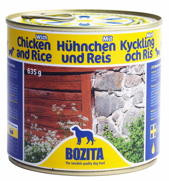 BOZITA конс. 635 г для собак с цыпленком и рисом
