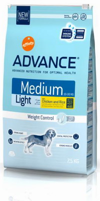 ADVANCE Dog Adult MEDIUM LIGHT сух. 15 кг для взрослых собак средних пород облегчённый