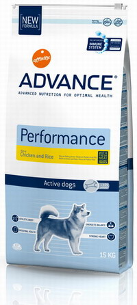 ADVANCE Dog PERFORMANCE сух. 15 кг для взрослых актимных собак